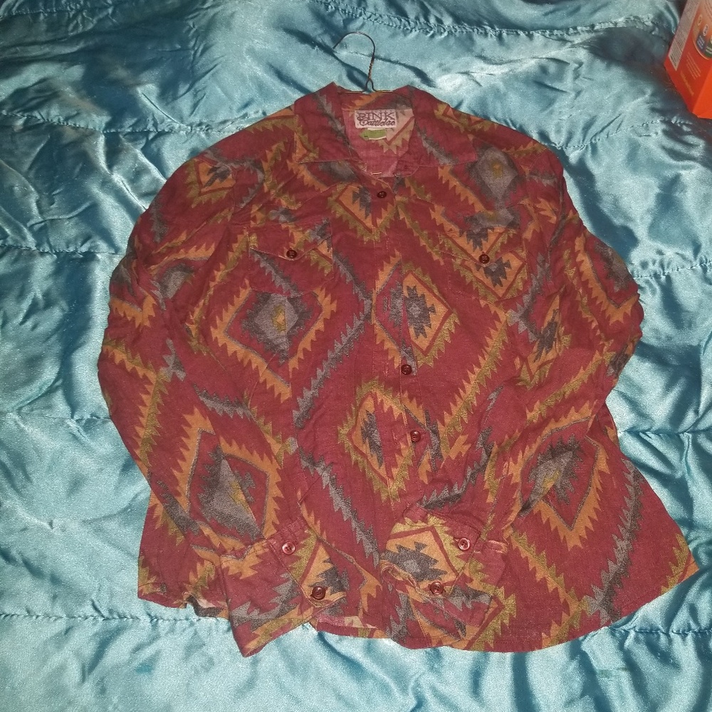 Aztec southwestern rodeo shirt